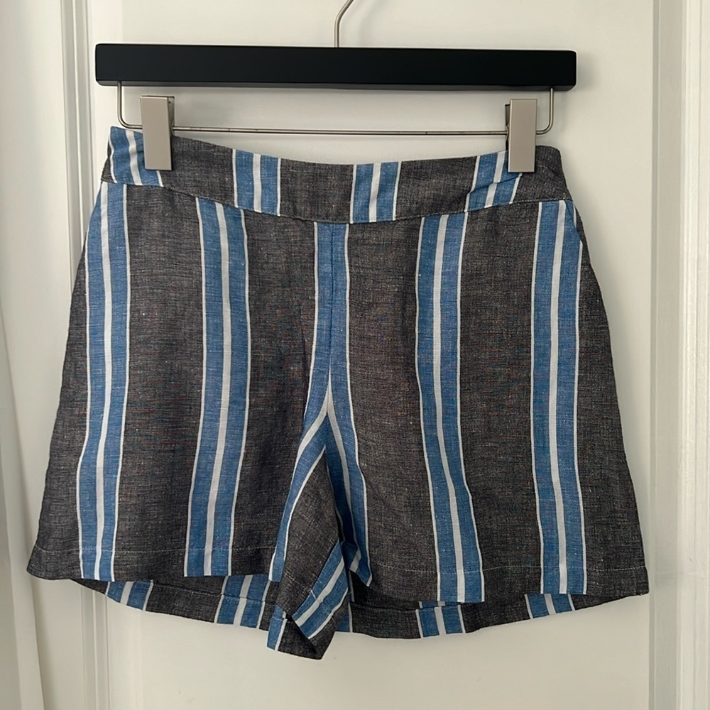 Linen blend Striped shorts. A New day.
